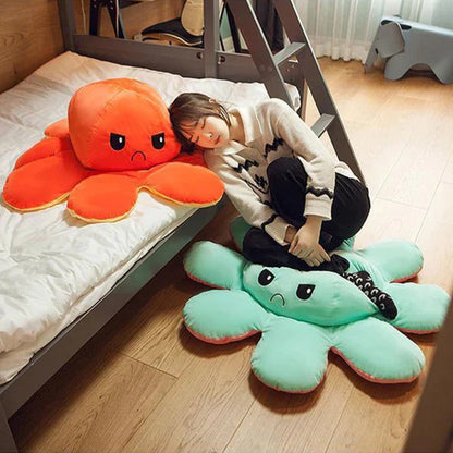 Mega Octoplush - Reversible Extra Large Octopus Plush - Giant Reversible Octopus Plush - Human Size - 130cm - 51 inch - Super Sized Octoplush - Reversible Octopus - Chilling next to bed